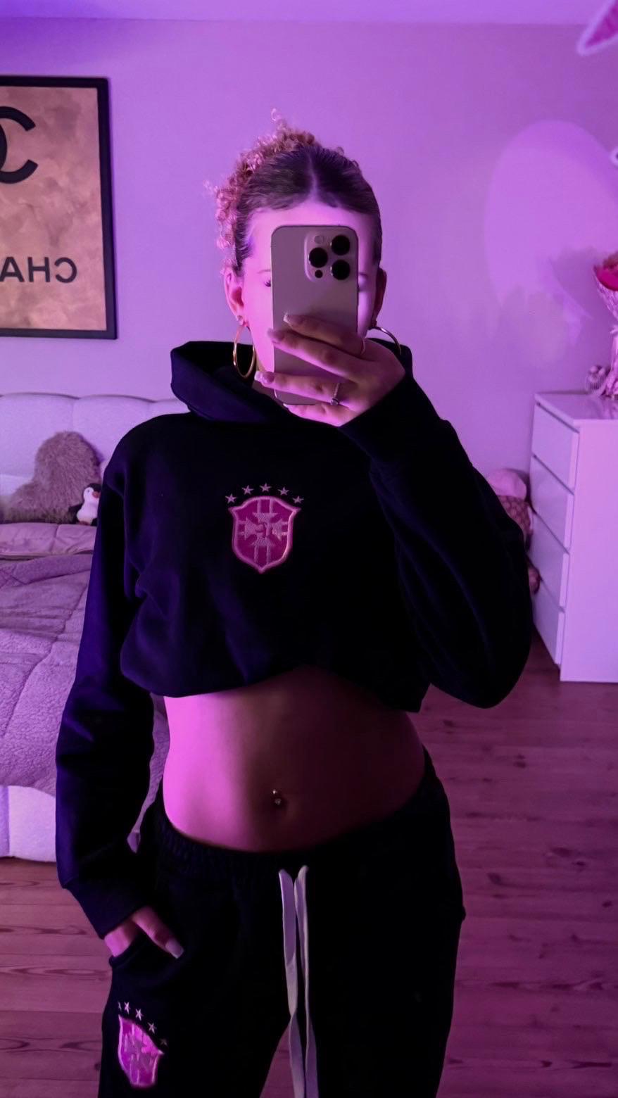 Rosa Brazil Hoodie Black